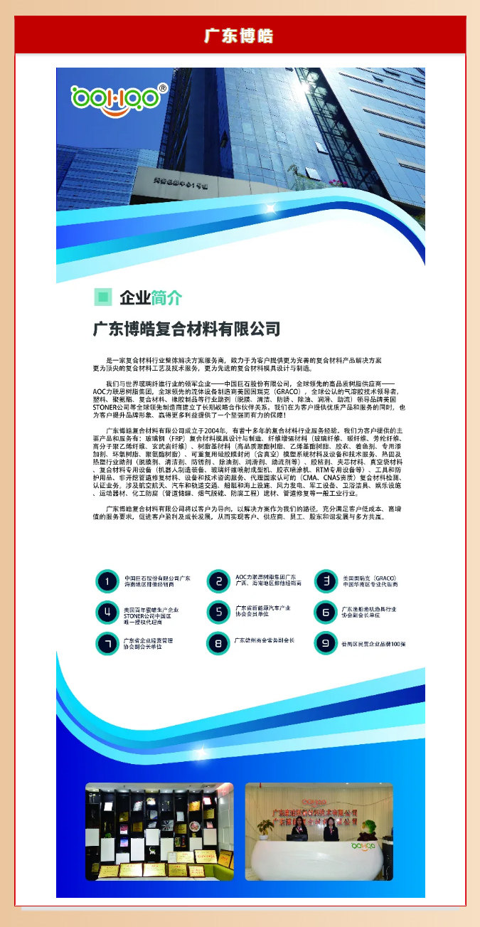 廣東博皓復合材料有限公司介紹、實力